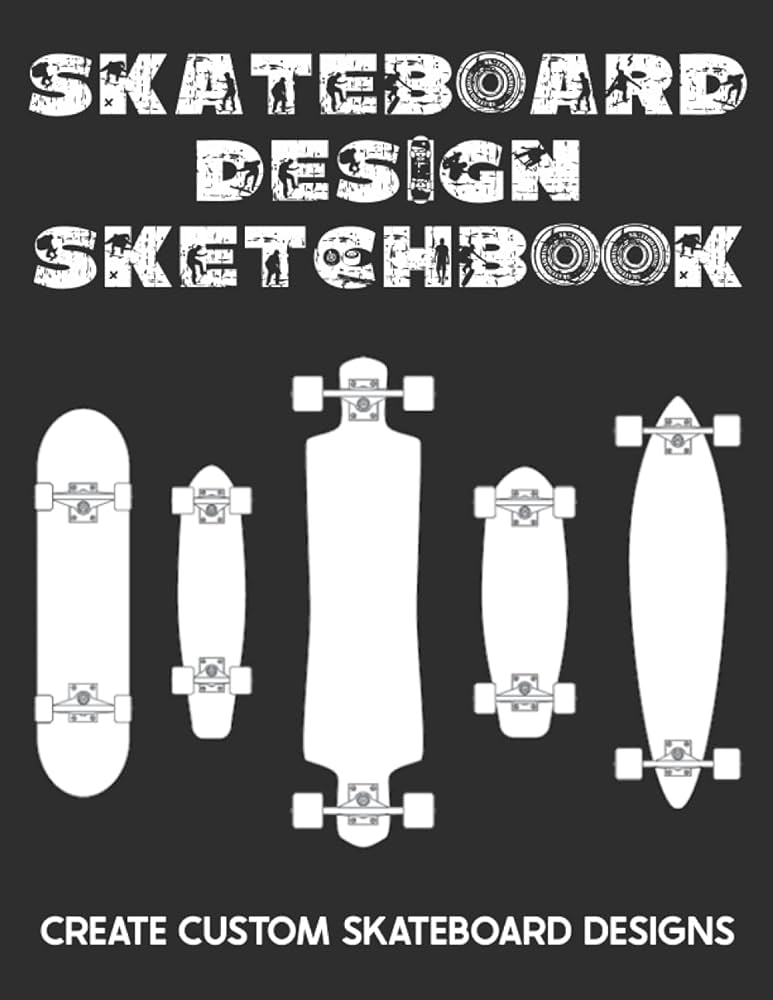 Skateboard sign sketchbook sign and color your own skateboard cks coloring book