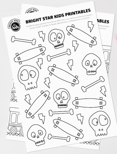Free skateboarding coloring pages for skaters of all ages