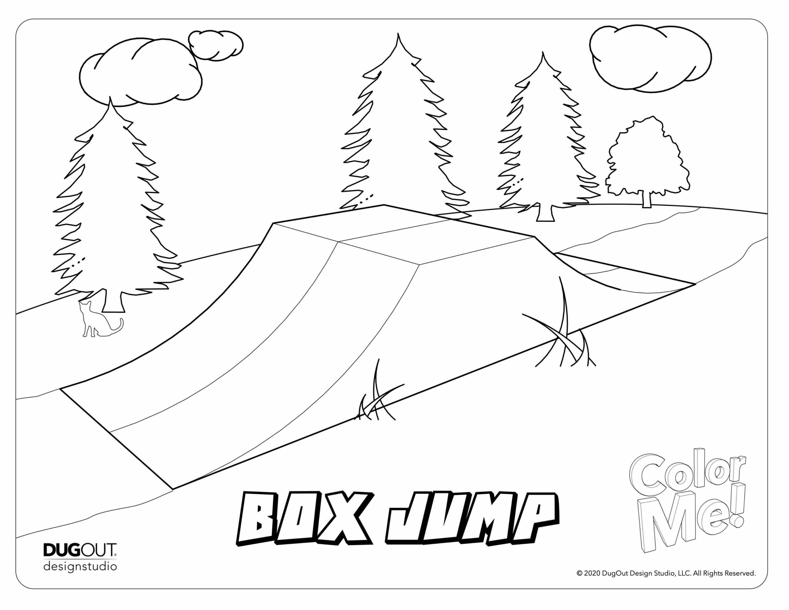 Free coloring and activity book for future skatepark designers