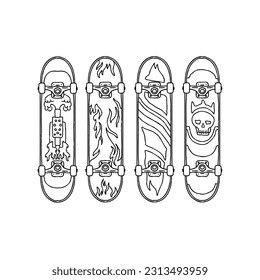 Skateboard sketch images stock photos d objects vectors