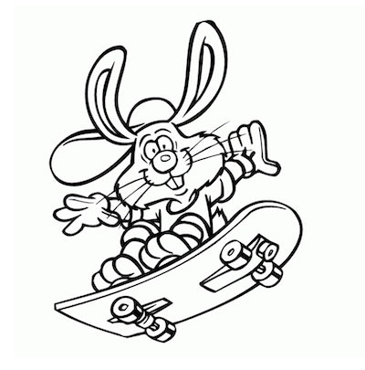 Free skateboarding coloring pages for skaters of all ages
