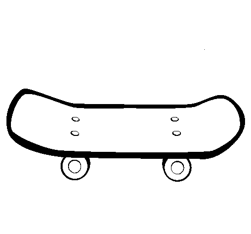 Skateboard ii coloring page