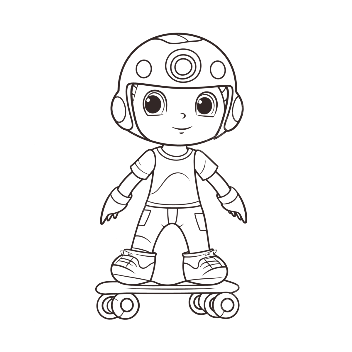 The lil boy on his skateboard coloring page outline sketch drawing vector wing drawing skateboard drawing ring drawing png and vector with transparent background for free download