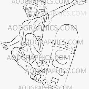 Skateboard stencil