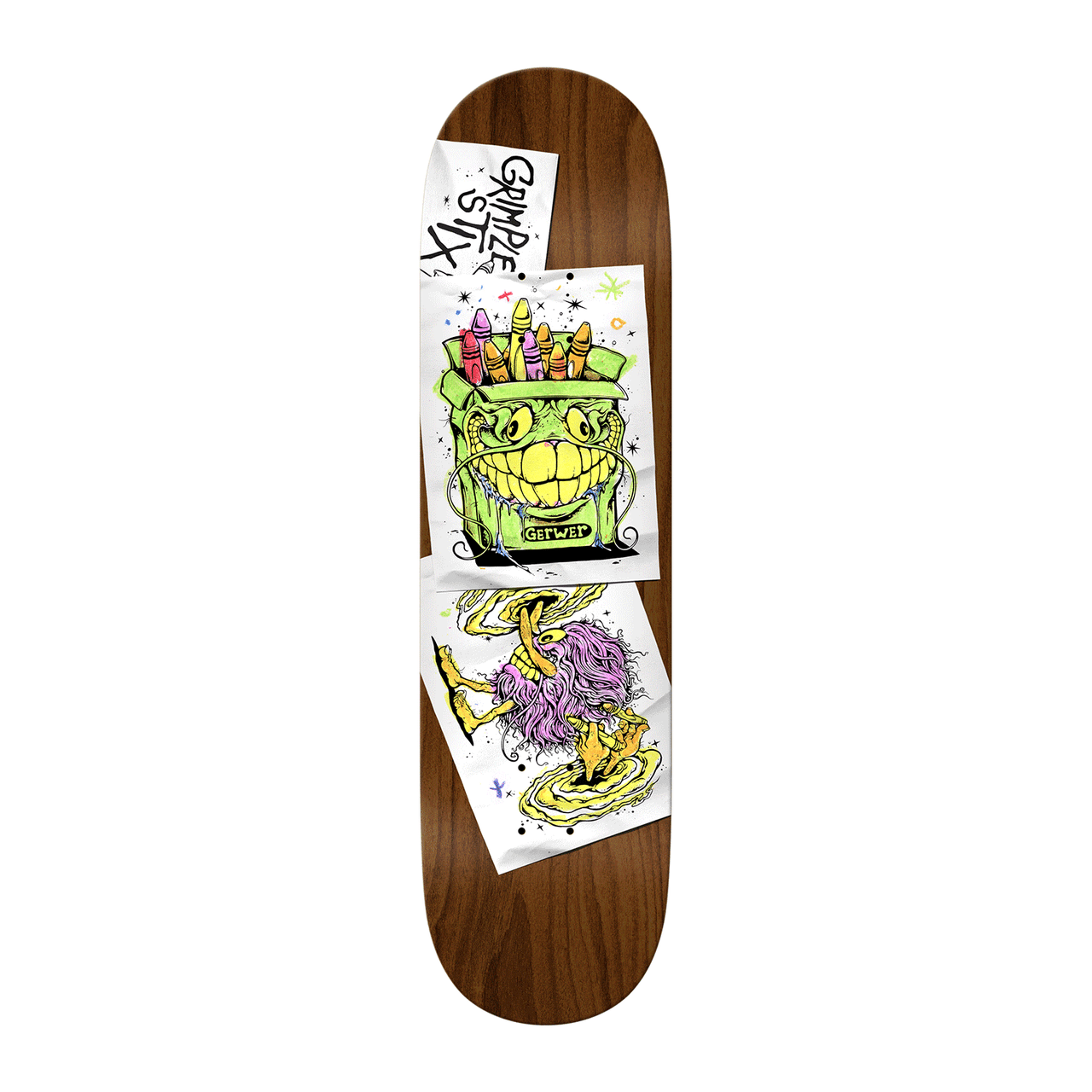 Anti hero skateboard deck gerwer grimplestix coloring book x assorted