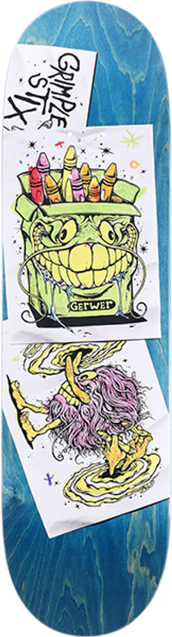 Anti hero gerwer grimple stix coloring book skate deck