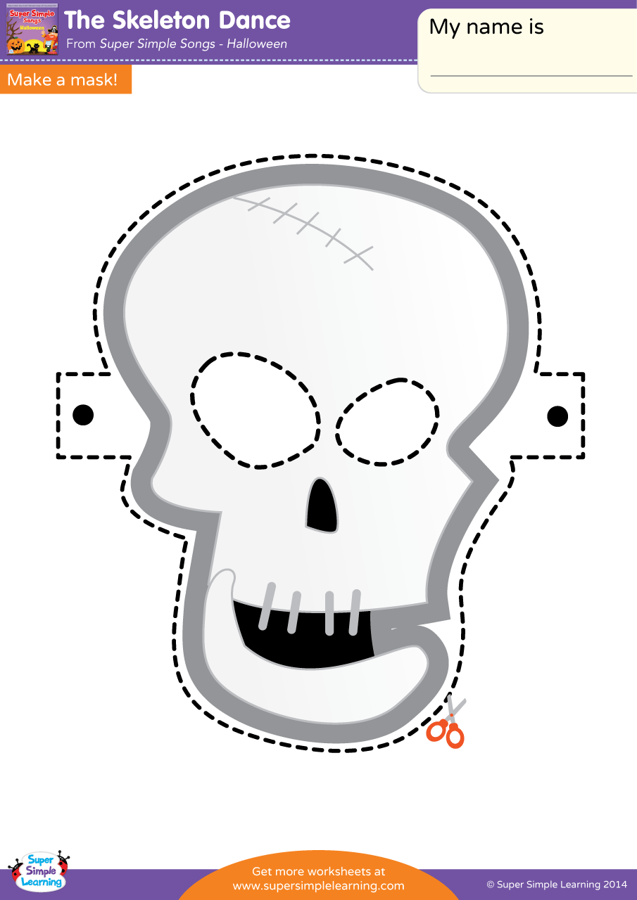 The skeleton dance worksheet