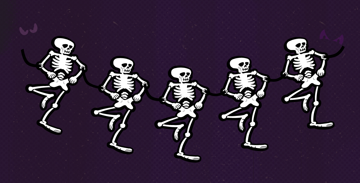 Make this skeleton dance