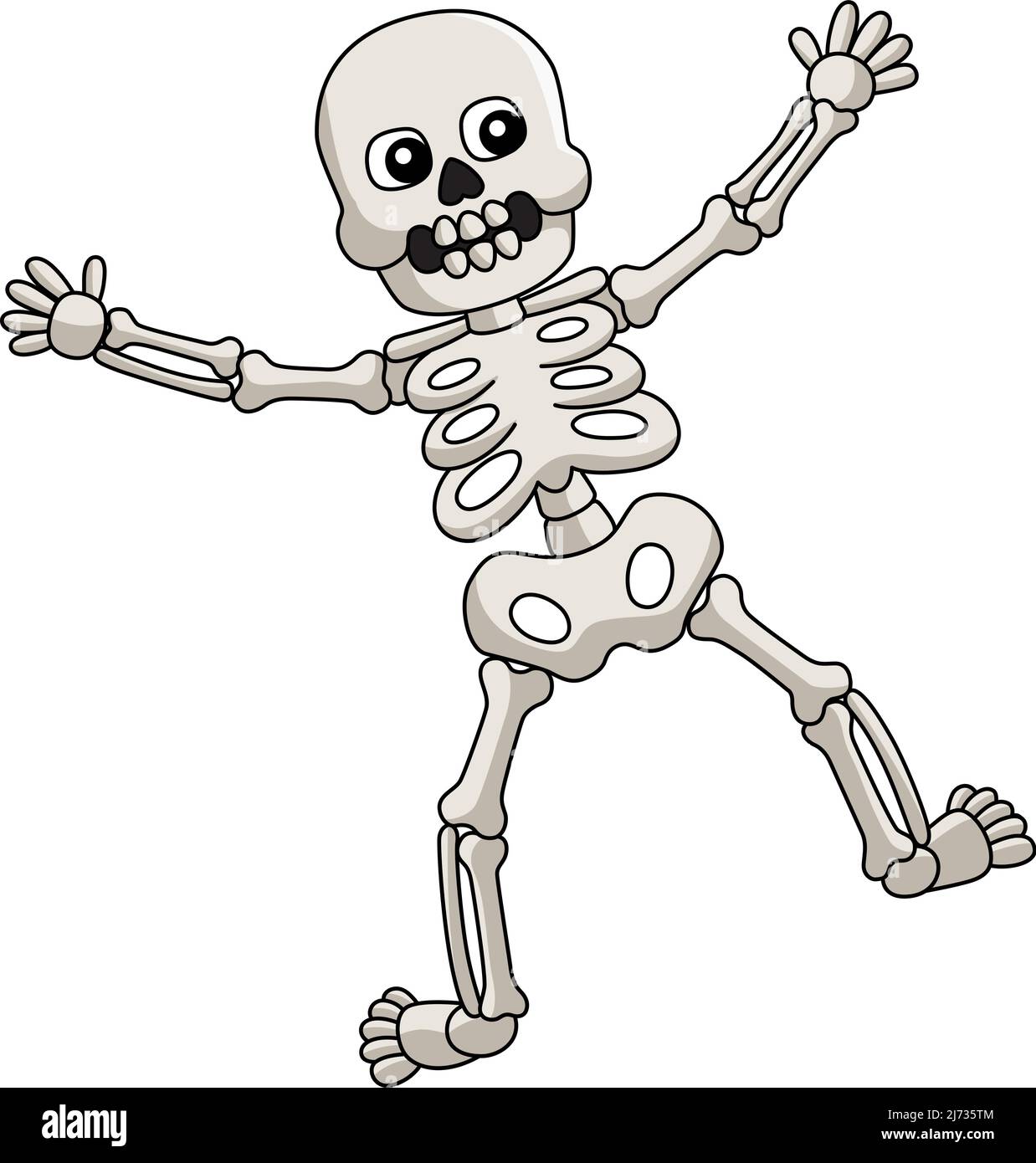 Dancing skeleton cut out stock images pictures