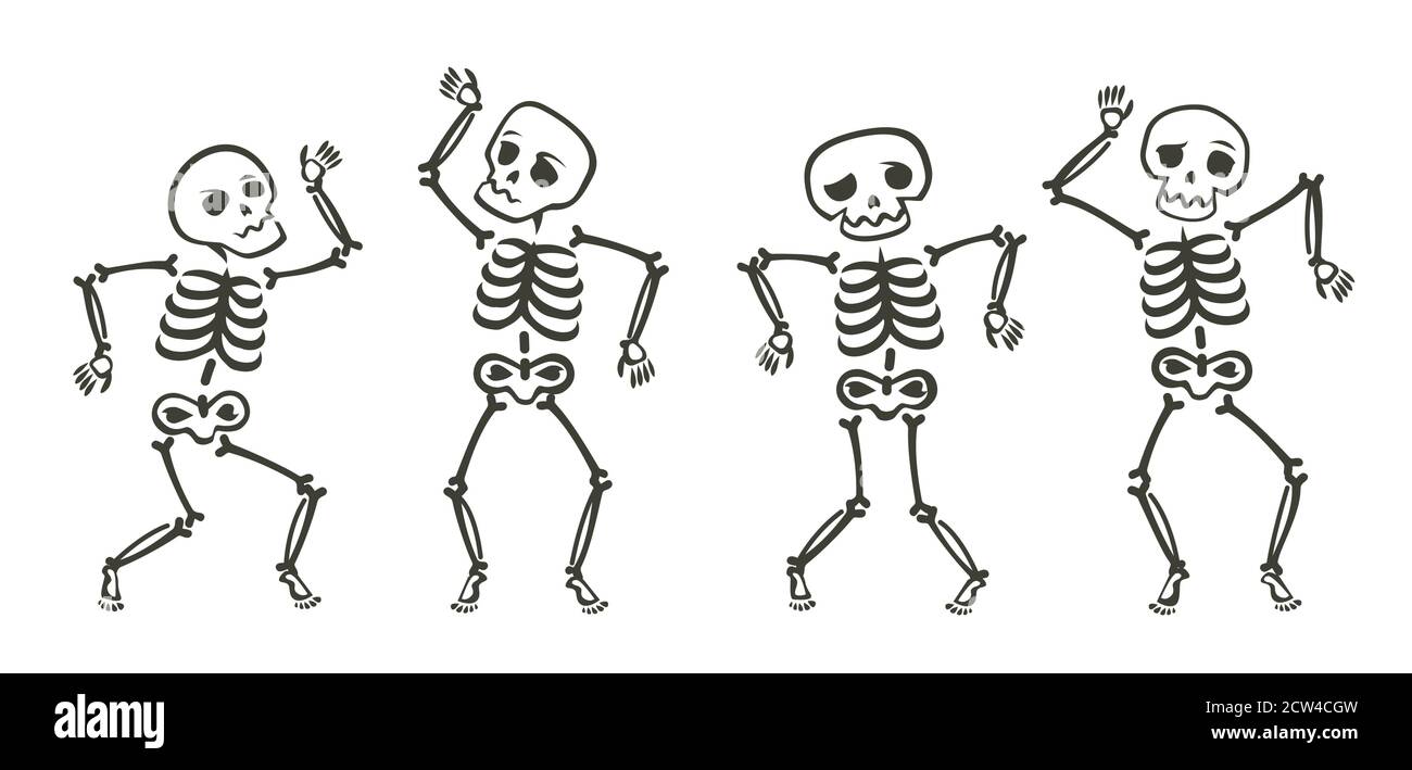 Skeletons dancing hi
