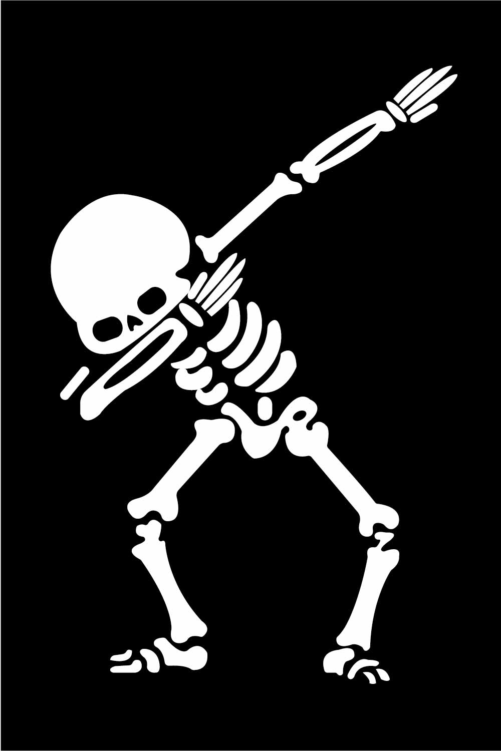 Illustration of calaca dancing on black background skeleton dancer vector