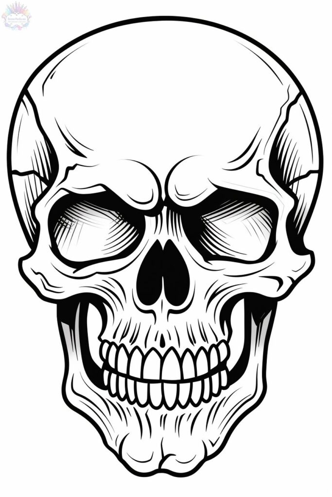 Skull coloring pages