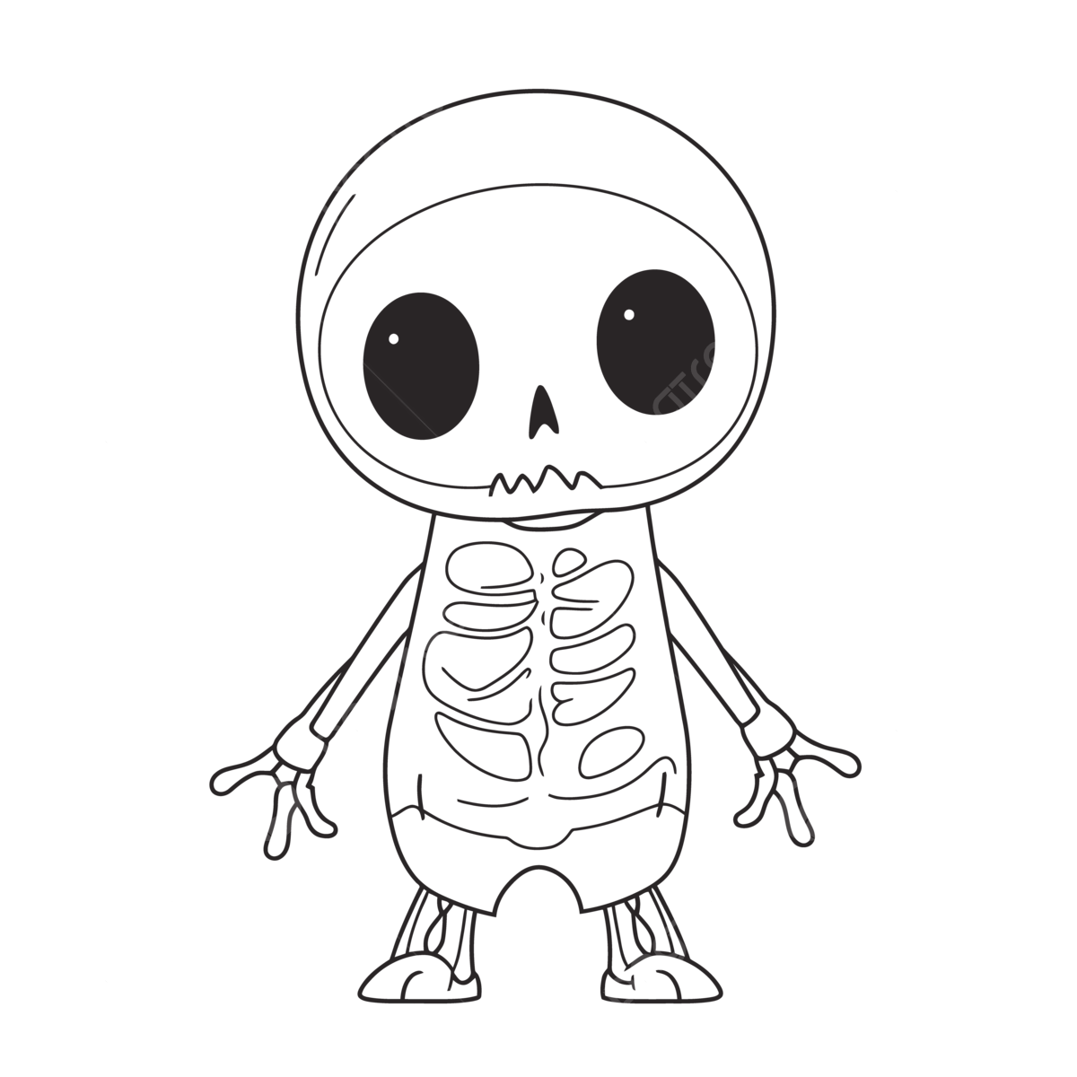Skeleton coloring page for kids to print and coloring books pdf outline sketch drawing vector skeleton drawing book drawing wing drawing png and vector with transparent background for free download