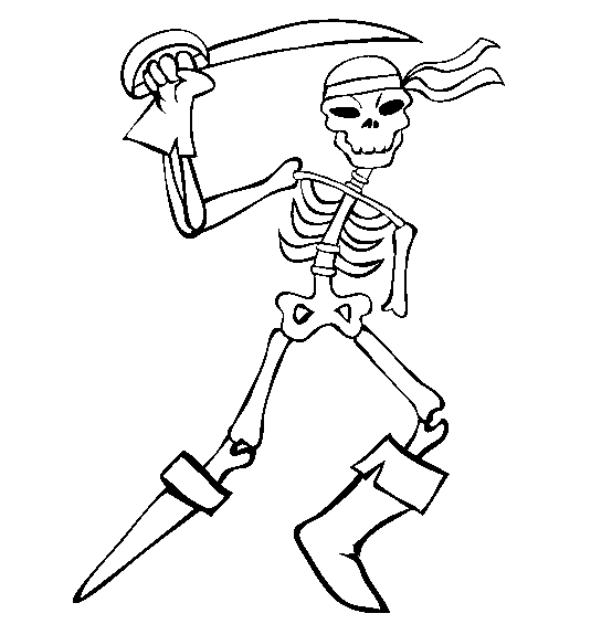 Free printable skeleton coloring pages for kids