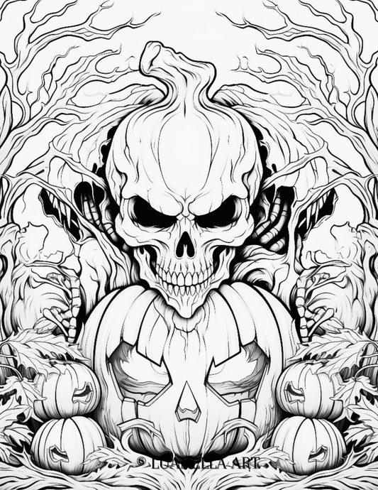 Halloween coloring page â luanella art
