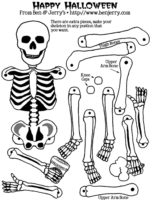 Printable skeleton crafts