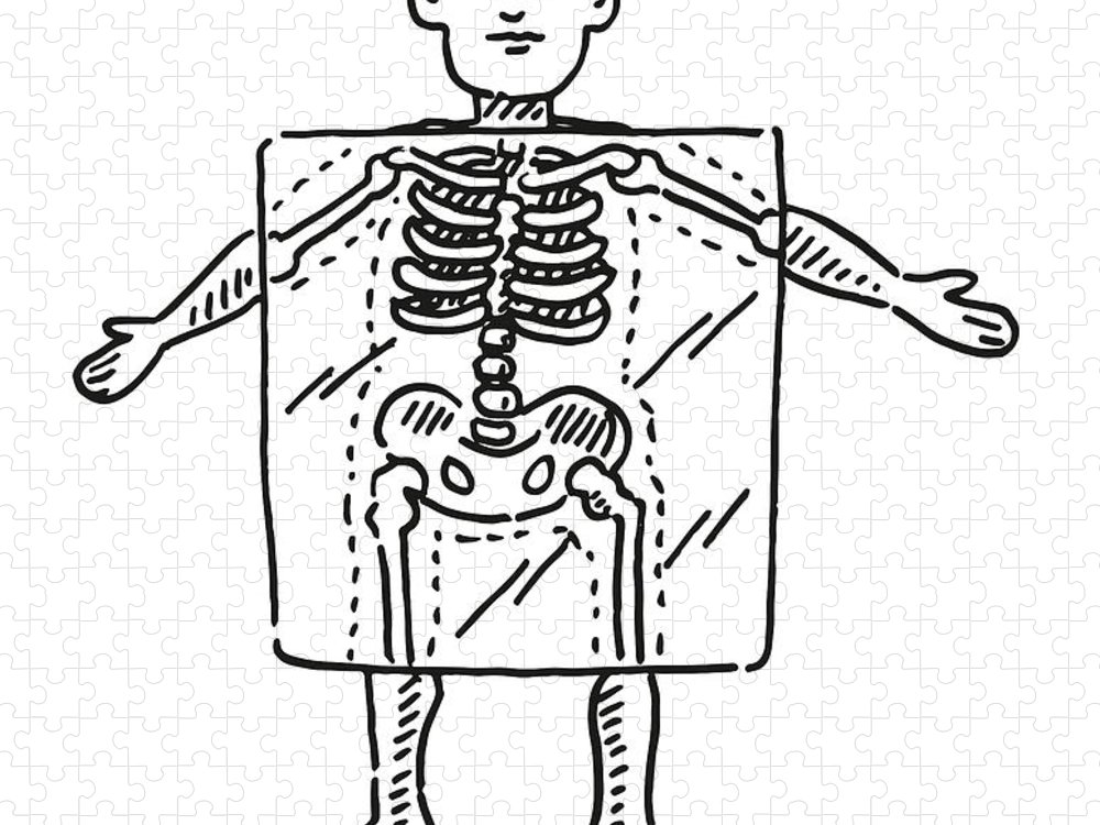 Cartoon human figure x