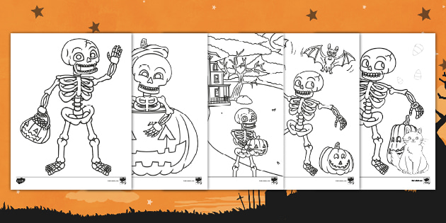 Skeleton loring pages teaching resources usa