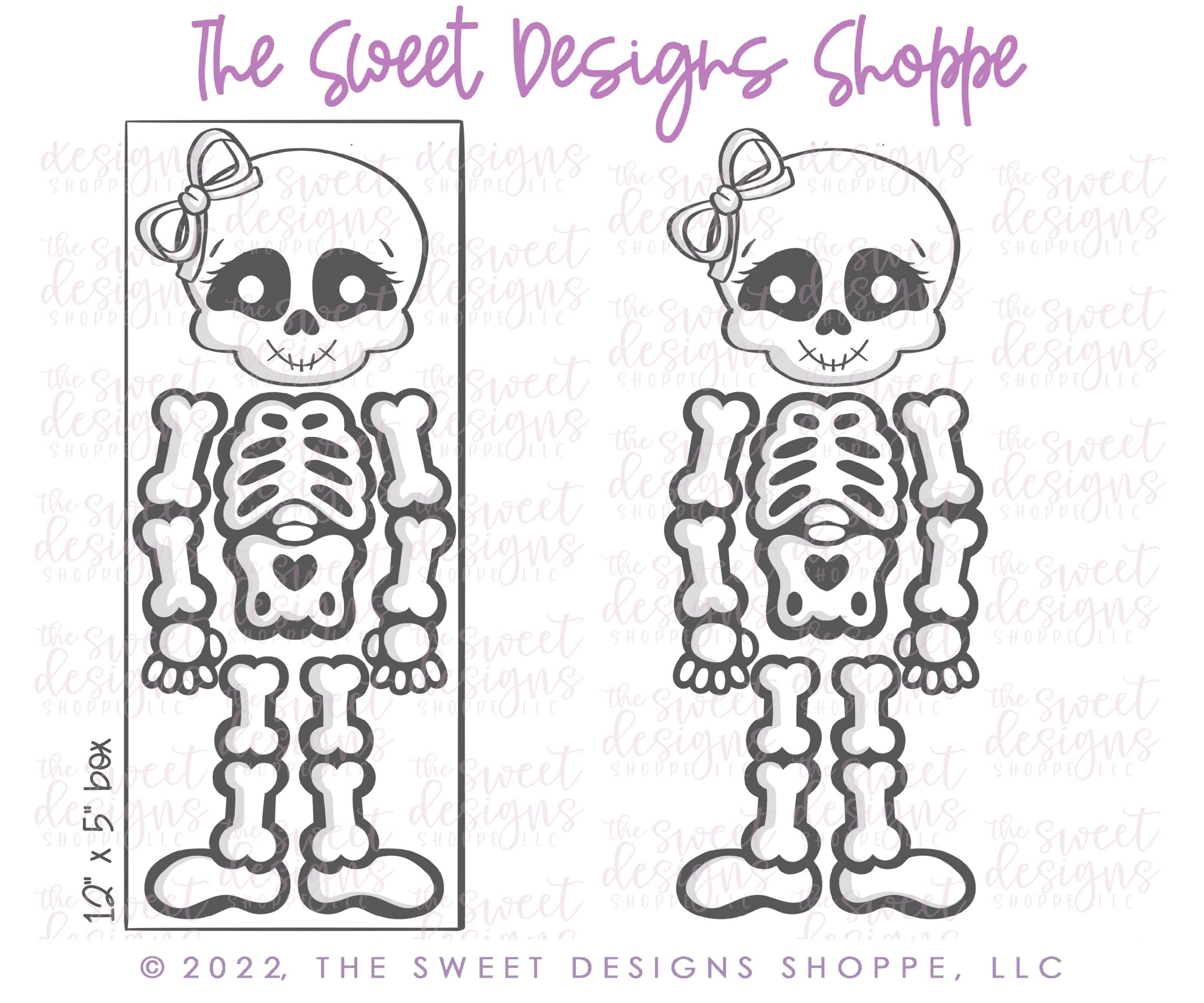 Skeleton with bow set