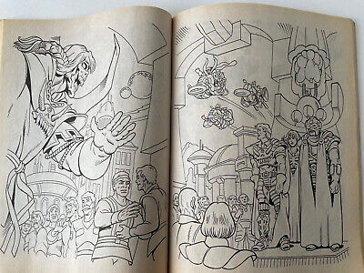 Vintage saturday morning cartoons skeleton warriors coloring activity book