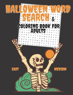 Halloween word search coloring book for adults easy and meedium levelbrain game large print paperback penguin bookshop