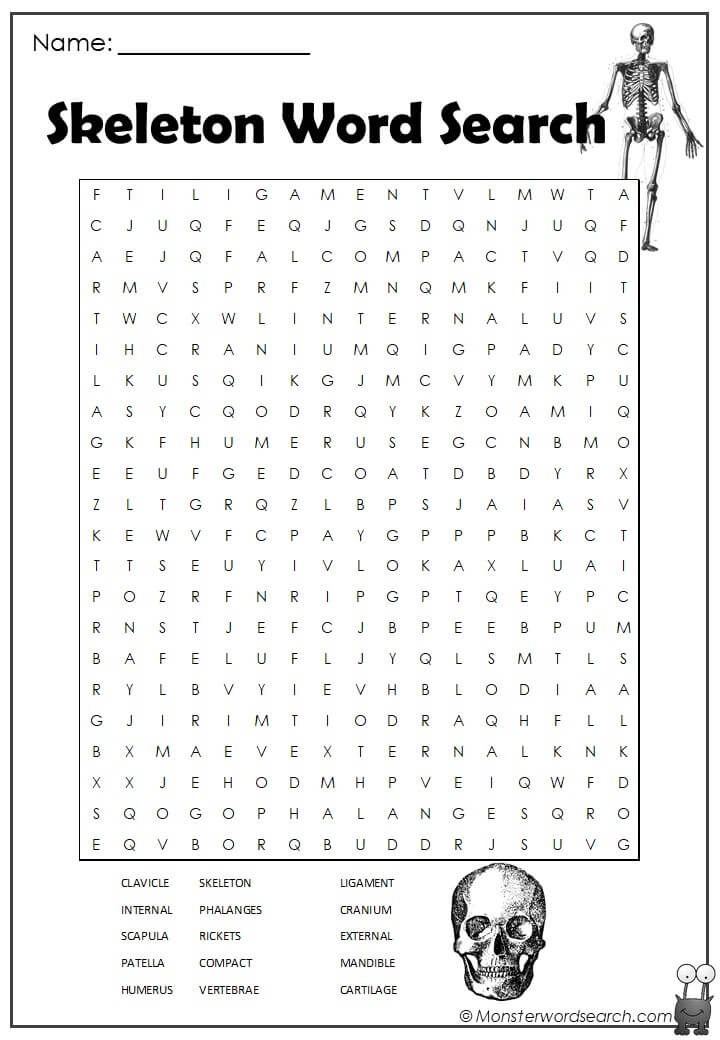Skeleton word search