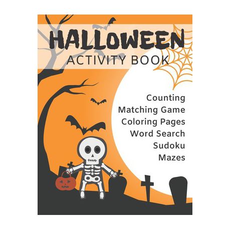 Halloween activity book counting matching game coloring page word search sudoku mazes shop today get it tomorrow