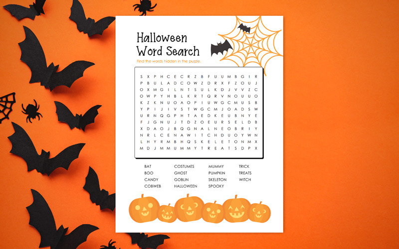 Free printable halloween word search for nd rd th graders â room mom rescue