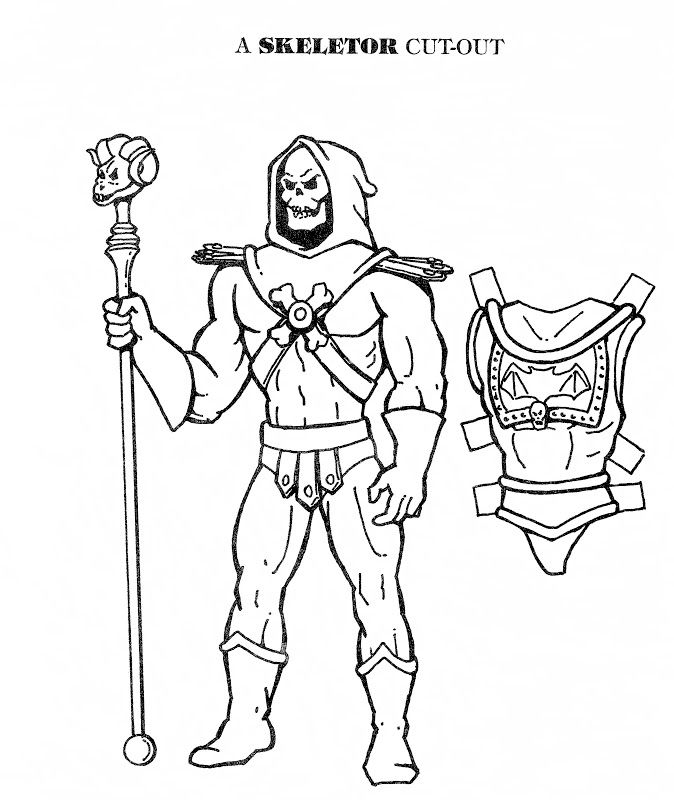 Mostly paper dolls october skeletor coloring books paper dolls