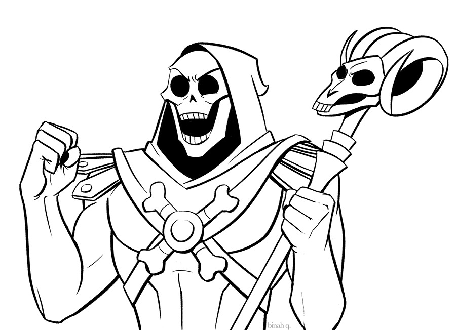 Ill write you a tragedy â inktober skeletor