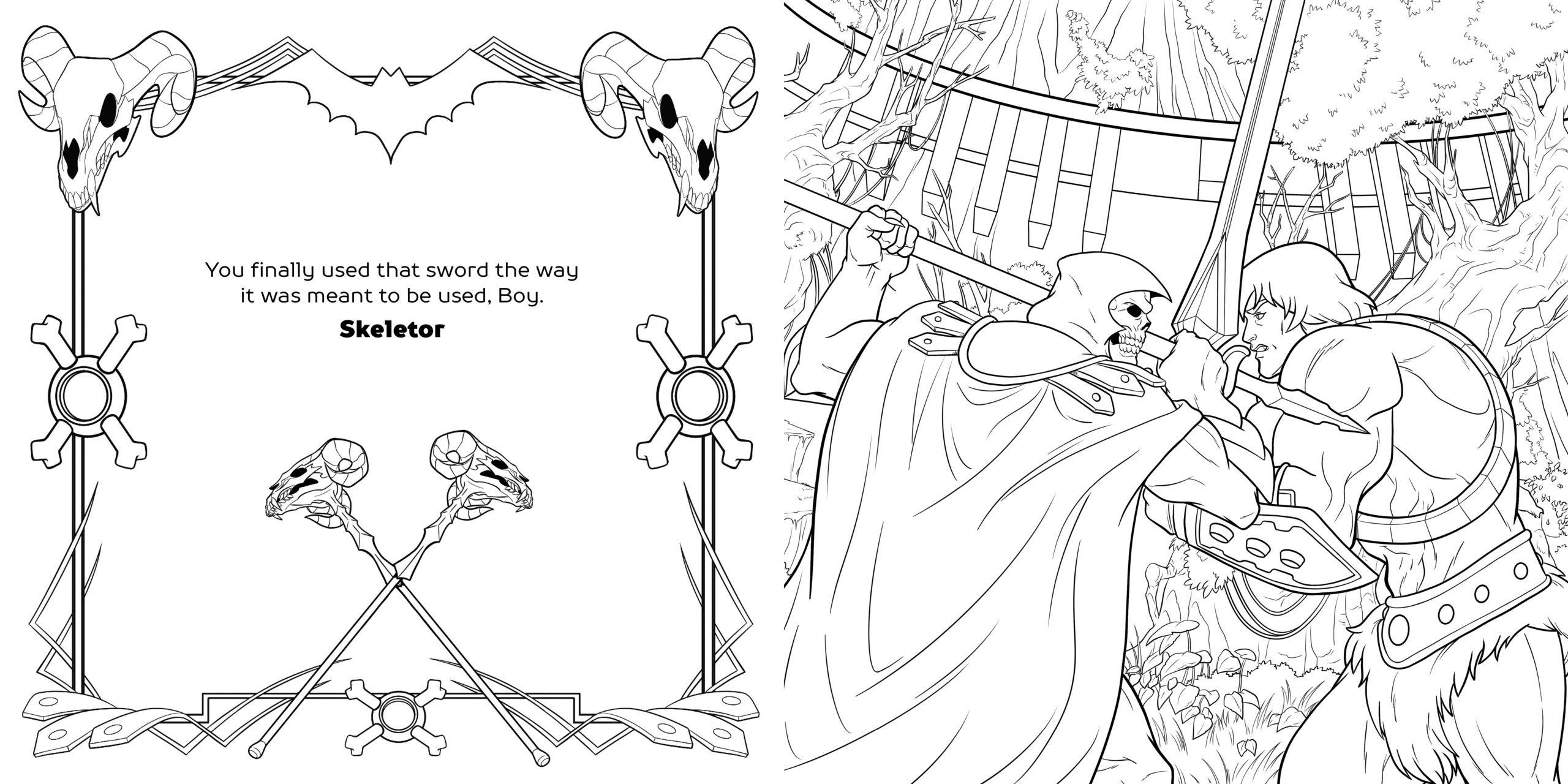 Masters of the universe revelation official coloring book