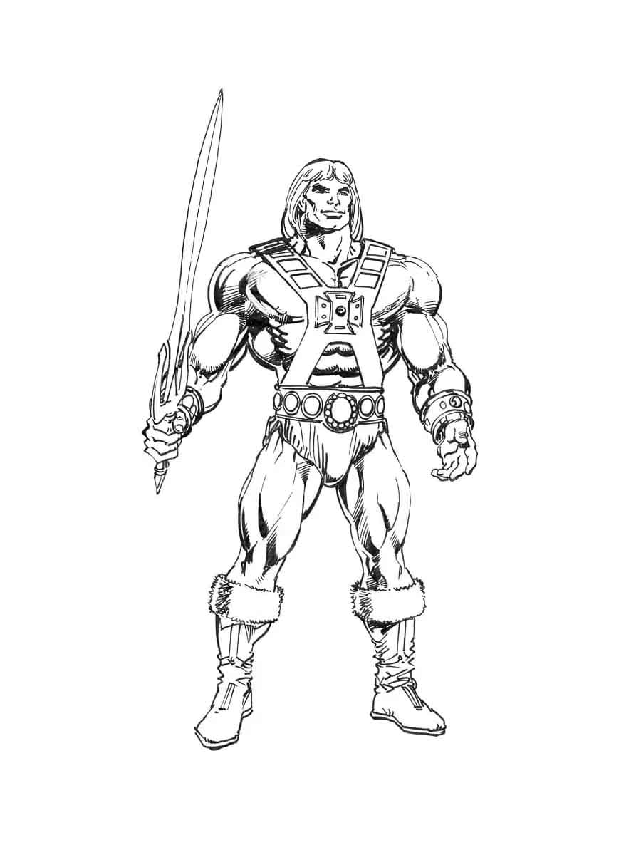 He man coloring pages