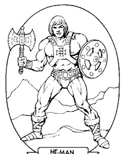 He man coloring pages