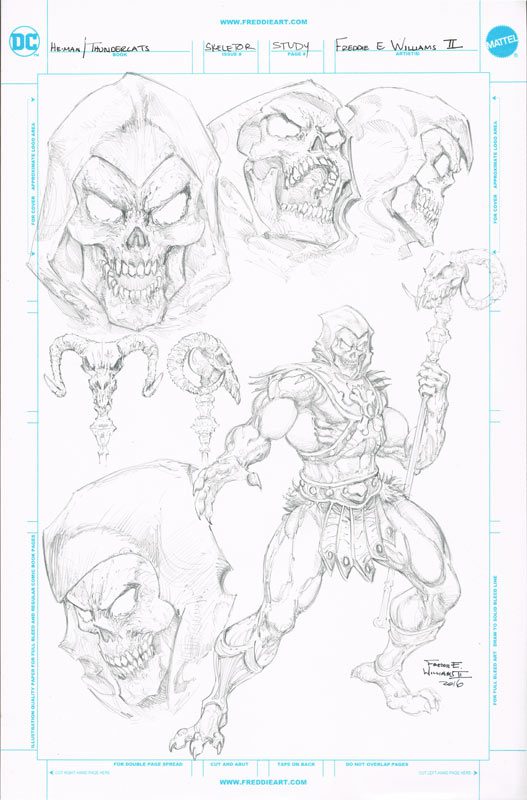Heman thundercats skeletor study sketch x