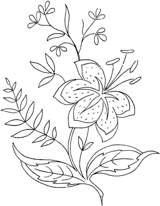 Flower coloring page flower coloring pages coloring pages hand embroidery designs