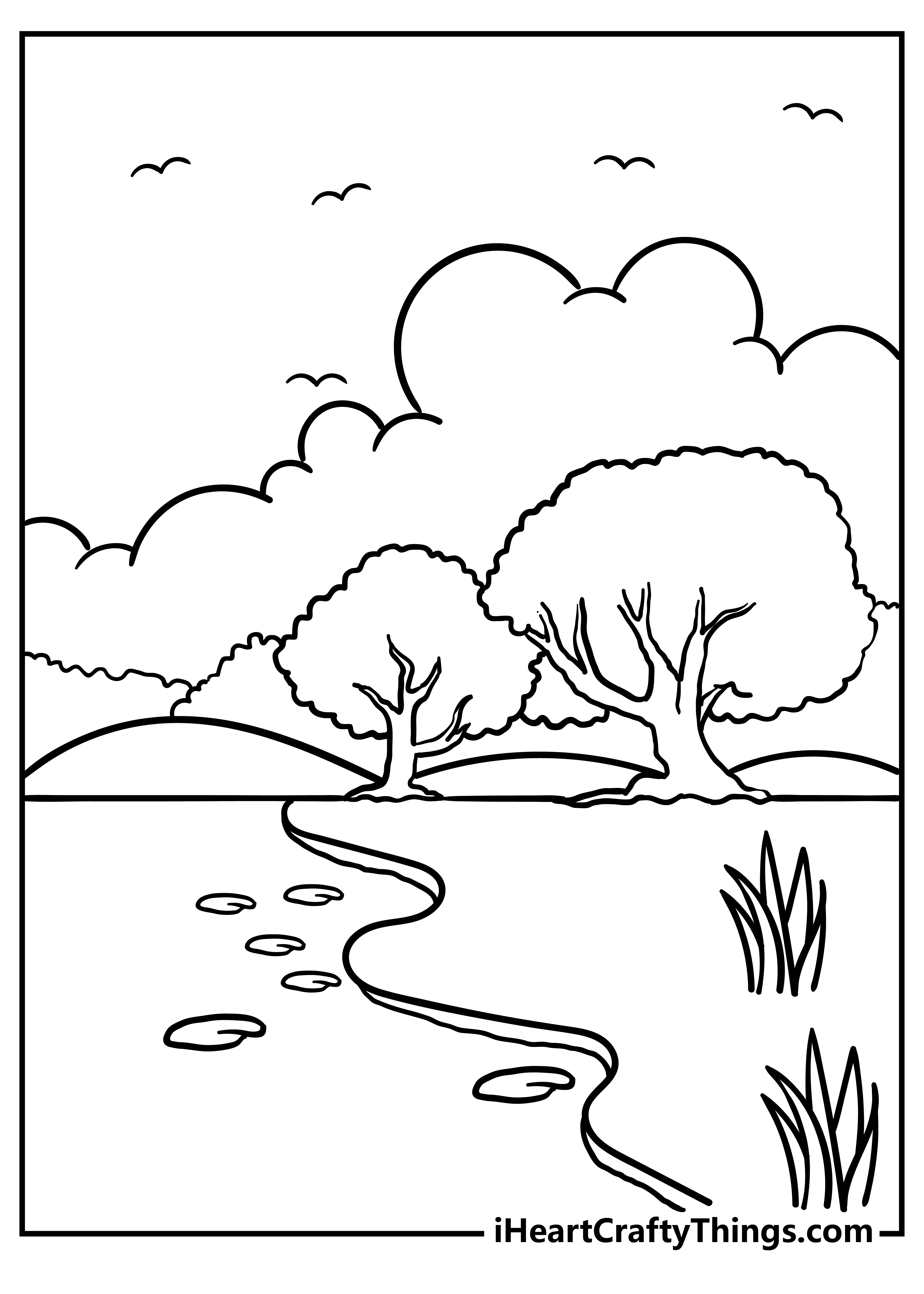 Nature coloring pages coloring pages nature simple nature drawing nature drawing for kids