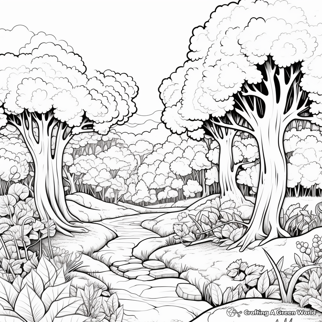Nature coloring pages