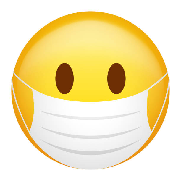 Emoji face mask stock photos pictures royalty