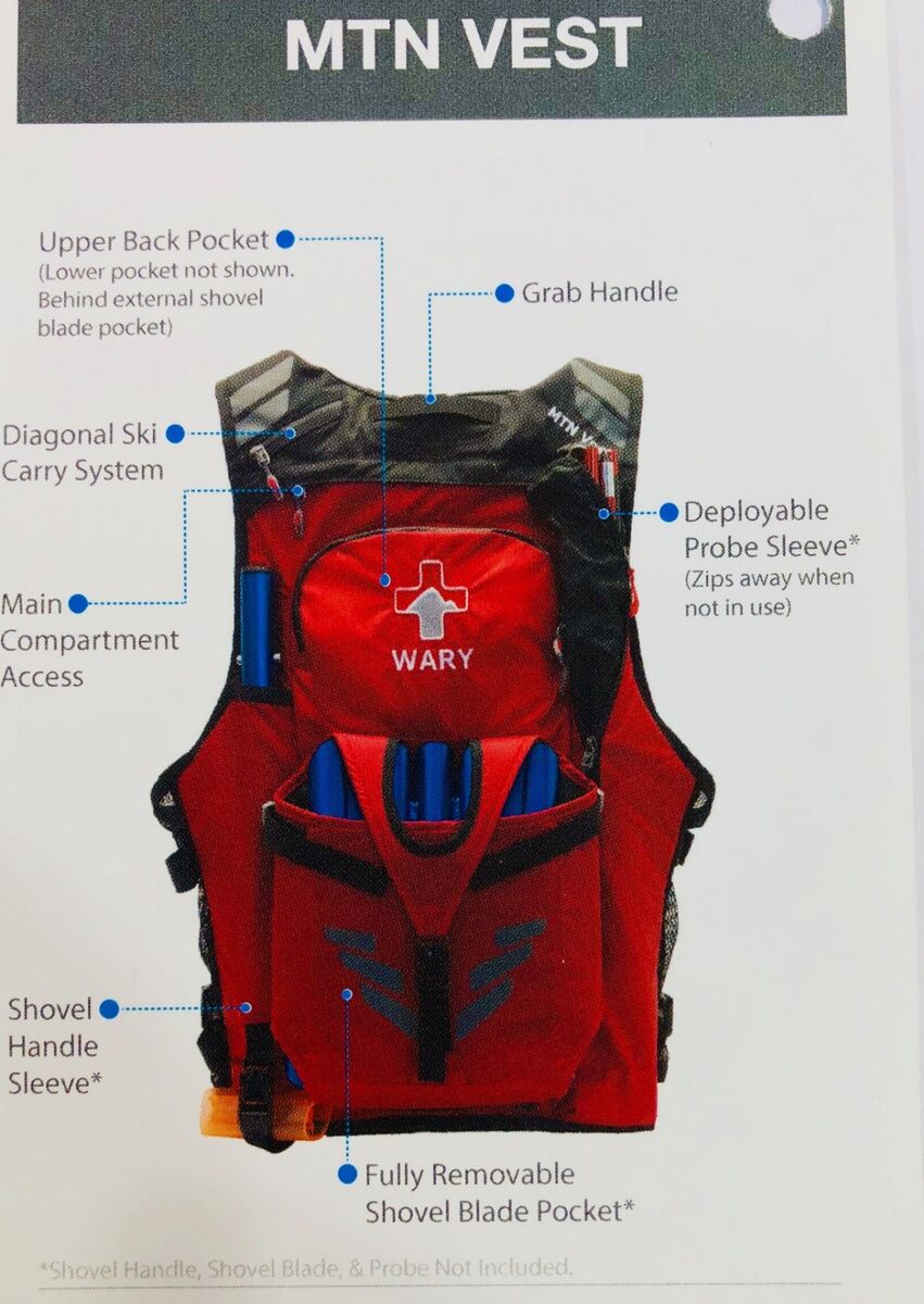 Mtn ski patrol vest black ml