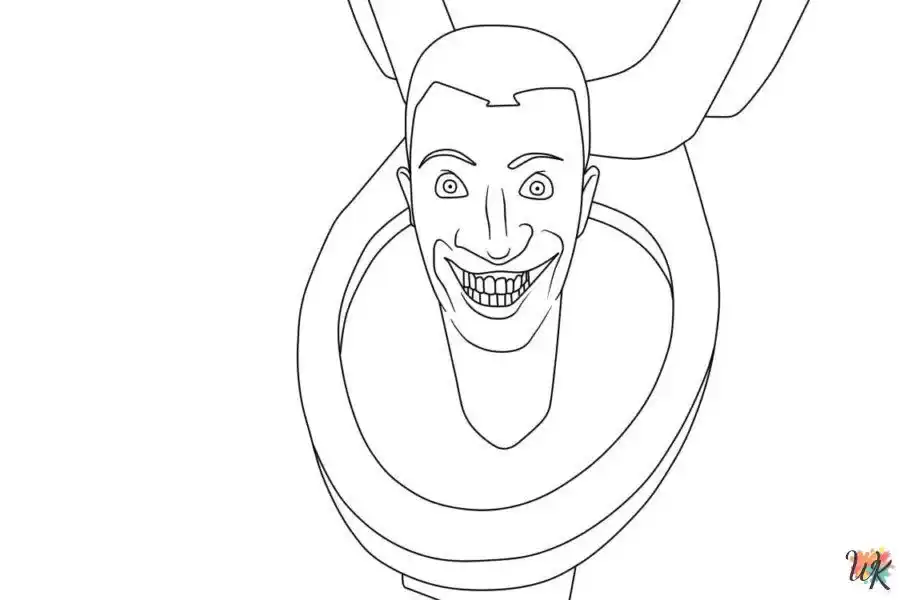 Skibidi toilet coloring pages fun and educational tools for teaching hygiene