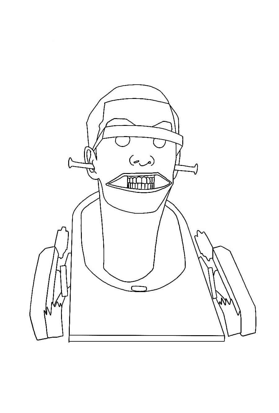 Skibidi toilet coloring pages
