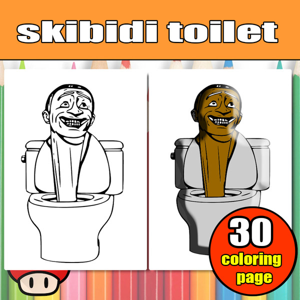 Skibidi toilette gmod coloring book excellent jumbo colorin