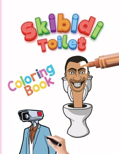 Skibidi toilet coloring book by prime house