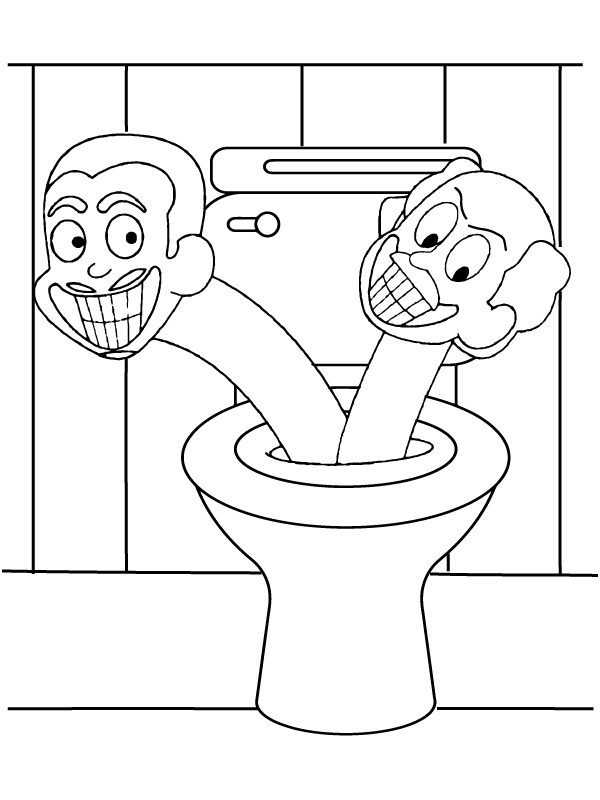 Skibidi toilet malvorlagen