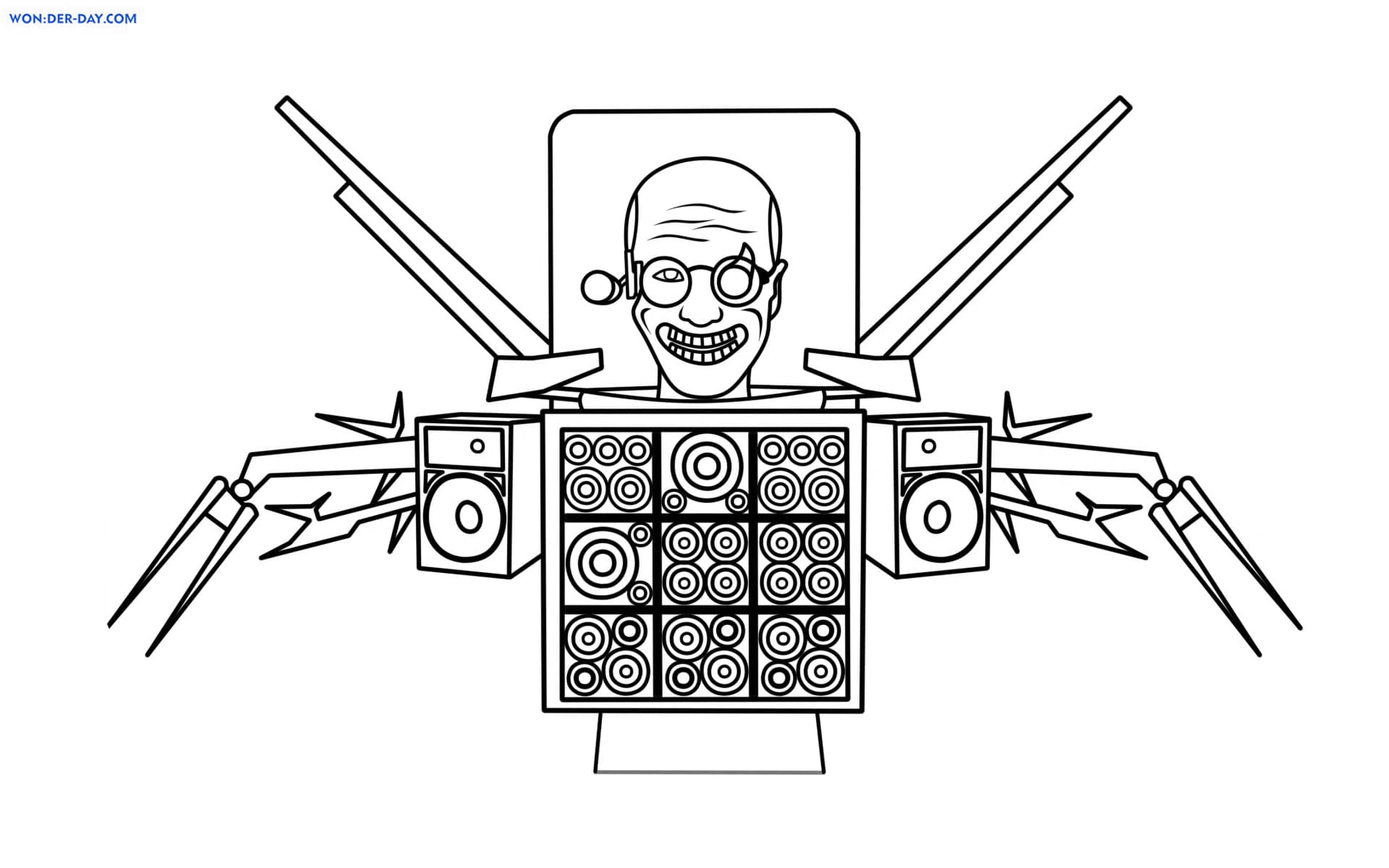 Skibidi toilet coloring pages free coloring pages