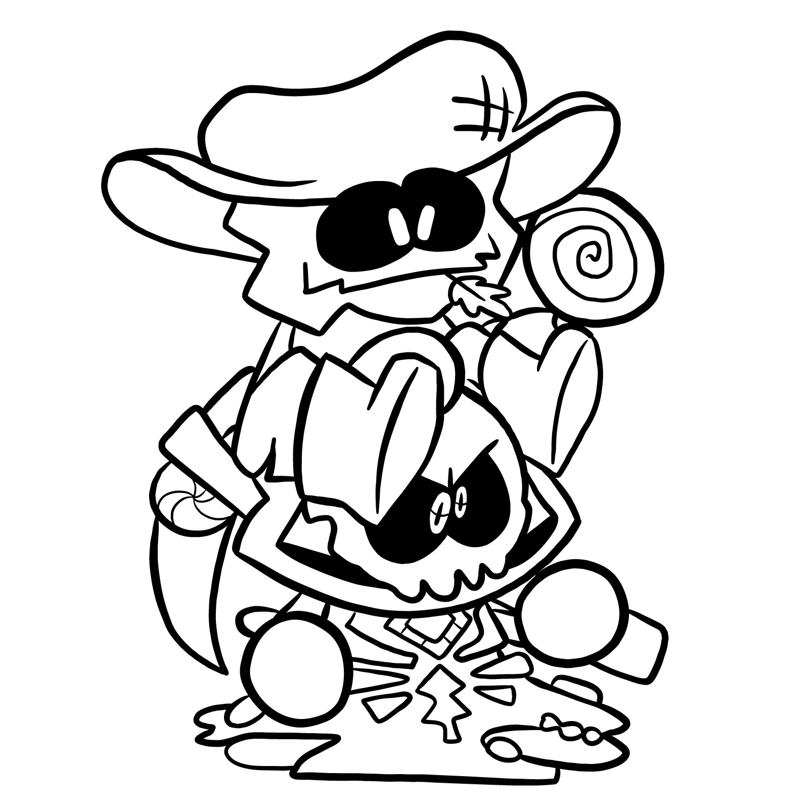 How to draw pumpkin death arrow funk skid pump