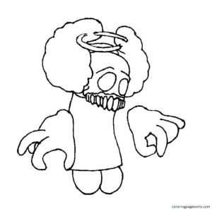 Friday night funkin coloring pages printable for free download