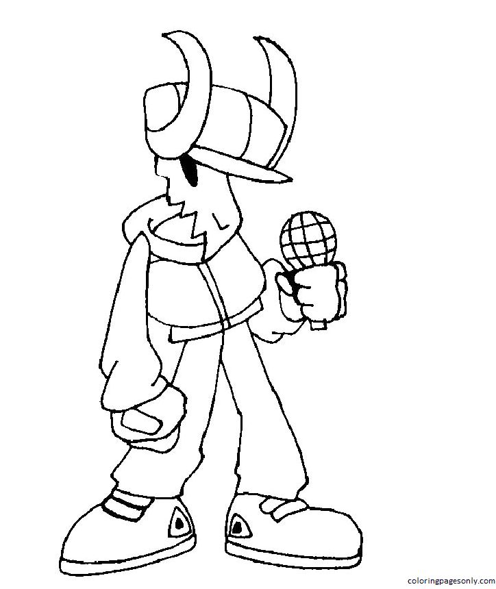 Friday night funkin coloring pages