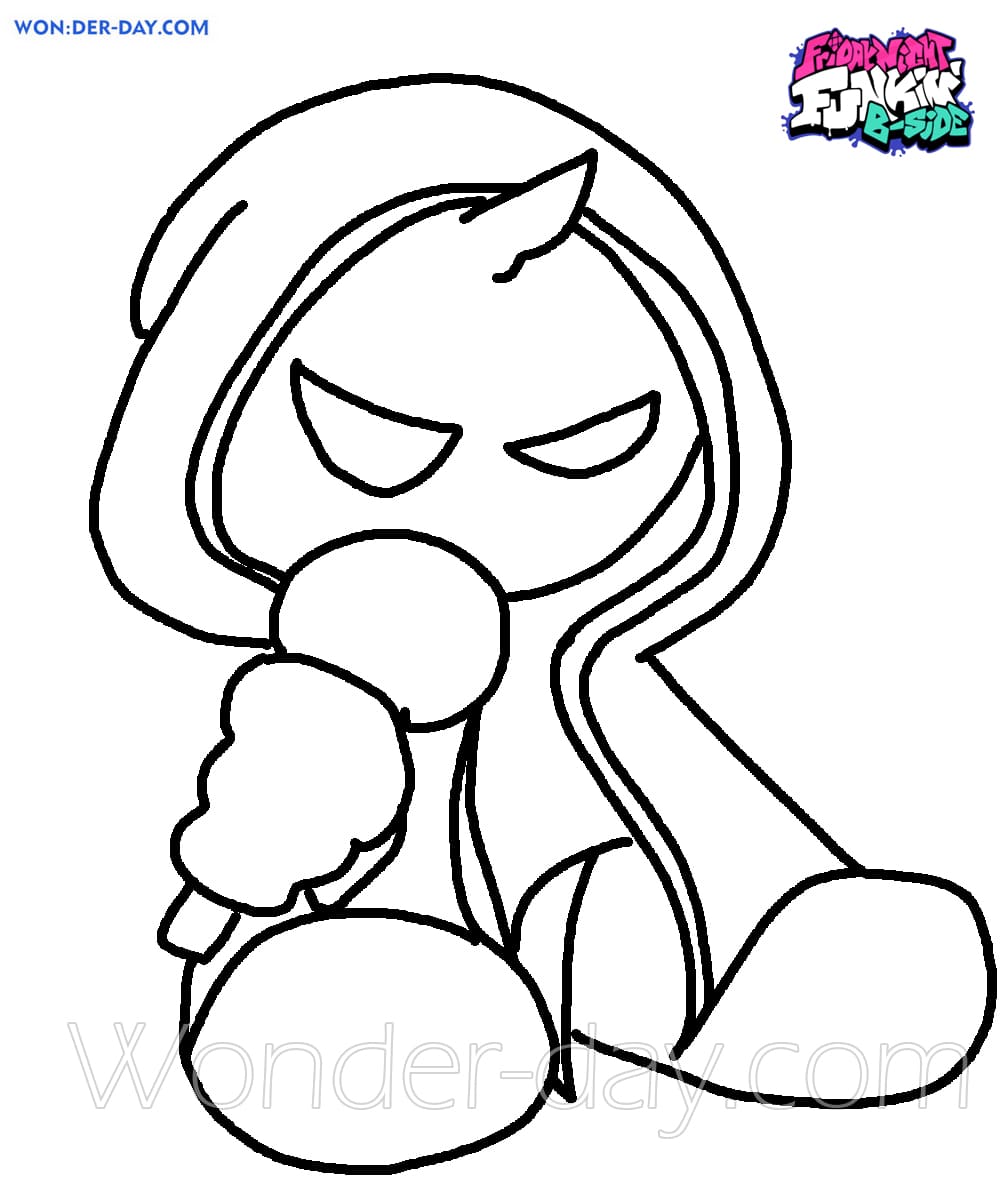 Friday night funkin coloring pages