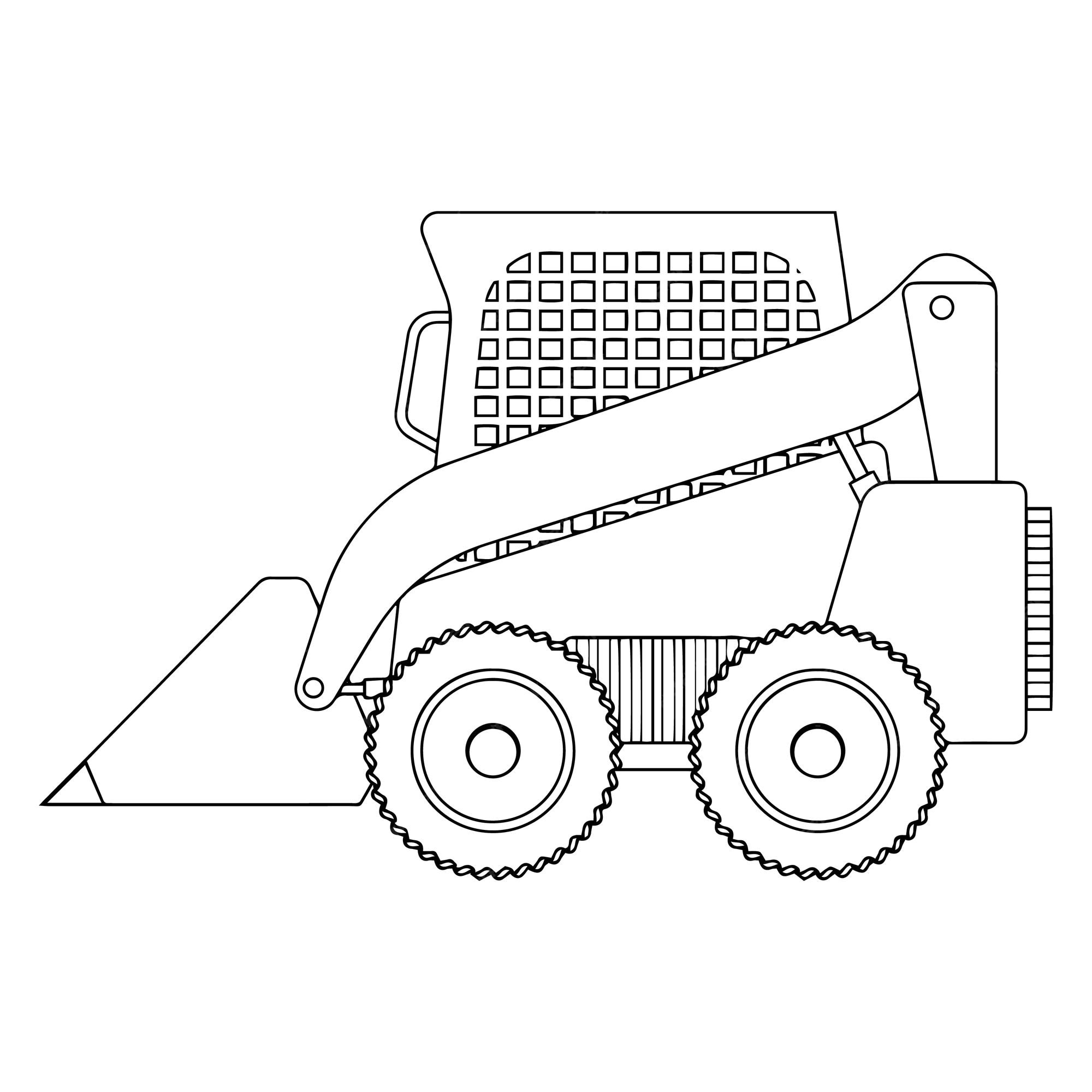 Premium vector construction machine coloring pages for kids vehicle coloring pages